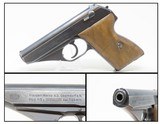 WORLD WAR II German MAUSER Model HSc 7.65 mm Caliber SEMI-AUTO Pistol C&RThird Reich Era “Self-Cocking” Pistol - 1 of 18