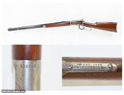 1911 mfr. WINCHESTER Model 1892 Lever Action REPEATING RIFLE .25-20 WCF C&R Special Order Part-Round Part-Octagonal Barrel!