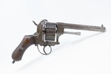 BELGIAN Antique LEFAUCHEUX Pinfire 10-Shot Double Action .45 Cal RevolverRare Large Cylinder Pinfire Revolver - 14 of 17