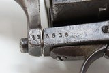 BELGIAN Antique LEFAUCHEUX Pinfire 10-Shot Double Action .45 Cal RevolverRare Large Cylinder Pinfire Revolver - 6 of 17