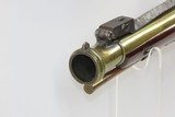 BRITISH Brass Barrel Flintlock BLUNDERBUSS w BAYONET Collins/Winton Antique Birmingham Proofed Close Range Shotgun - 19 of 20