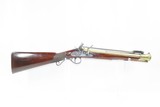 BRITISH Brass Barrel Flintlock BLUNDERBUSS w BAYONET Collins/Winton Antique Birmingham Proofed Close Range Shotgun - 1 of 20