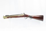 BRITISH Brass Barrel Flintlock BLUNDERBUSS w BAYONET Collins/Winton Antique Birmingham Proofed Close Range Shotgun - 15 of 20