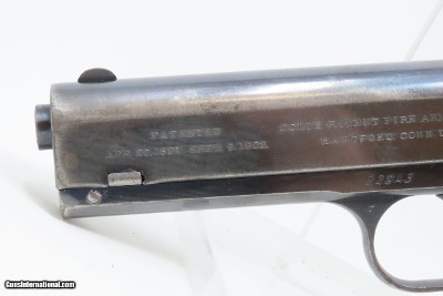1908 mfr ARCHIVE LETTERED COLT Model 1903 POCKET HAMMER .38 Auto PISTOL C&R ST. LOUIS Simmons Hardware SHIPPED - Image 6 of 21