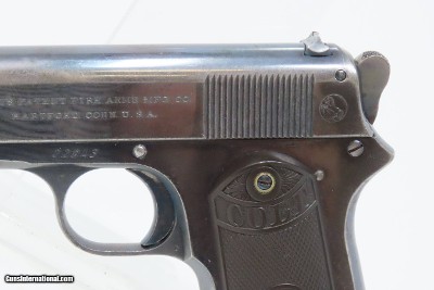 1908 mfr ARCHIVE LETTERED COLT Model 1903 POCKET HAMMER .38 Auto PISTOL C&R ST. LOUIS Simmons Hardware SHIPPED - Image 5 of 21