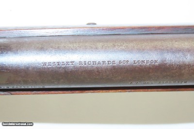 VERY RARE Antique Westley Richards DEELEY & EDGE 1881 Patent MILITARY Rifle .303 Caliber Falling Block Rifle - Image 11 of 20