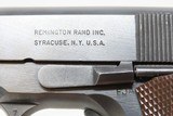c1944 mfr US PROPERTY REMINGTON-RAND Model 1911A1 Semi-Automatic Pistol C&R WORLD WAR II Model 1911A1 in .45 ACP - 7 of 20