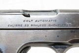 c1919 mfr. COLT Model 1903 POCKET HAMMERLESS .32 ACP PISTOL Gangster C&RROARING TWENTIES Personal Sidearm! - 15 of 19
