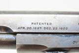 c1919 mfr. COLT Model 1903 POCKET HAMMERLESS .32 ACP PISTOL Gangster C&RROARING TWENTIES Personal Sidearm! - 7 of 19