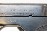 1920 COLT Model 1908 .380 ACP Caliber Semi-Automatic VEST POCKET Pistol C&R ROARING TWENTIES Manufactured; Colt’s Smallest Semi-Auto - 10 of 19