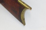 Antique A. GORDON Half-Stock .40 Caliber Percussion Conversion LONG RIFLEKentucky Style Rifle with T. DAVIDSON & Co. Lock - 21 of 21