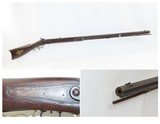 Antique MID-19th CENTURY Half-Stock .42 Cal. Percussion American LONG RIFLE Kentucky Style HUNTING/HOMESTEAD Long Rifle! - 1 of 19