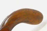 Antique DOUBLE BARREL Unmarked BOXLOCK Percussion SIDE x SIDE Pocket Pistol .44 Caliber Self Defense Muff / Pocket Pistol! - 3 of 17