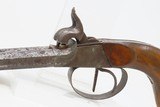 Antique DOUBLE BARREL Unmarked BOXLOCK Percussion SIDE x SIDE Pocket Pistol .44 Caliber Self Defense Muff / Pocket Pistol! - 4 of 17