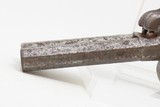 Antique DOUBLE BARREL Unmarked BOXLOCK Percussion SIDE x SIDE Pocket Pistol .44 Caliber Self Defense Muff / Pocket Pistol! - 5 of 17