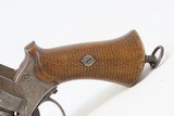 1800s Antique EUROPEAN 11.43mm PINFIRE Self-Defense Double Action REVOLVER
Mid-19th European Sidearm - 3 of 16