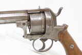 1800s Antique EUROPEAN 11.43mm PINFIRE Self-Defense Double Action REVOLVER
Mid-19th European Sidearm - 4 of 16