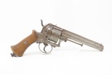 1800s Antique EUROPEAN 11.43mm PINFIRE Self-Defense Double Action REVOLVER
Mid-19th European Sidearm - 13 of 16