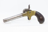 Antique AMERICAN STANDARD TOOL COMPANY “Hero” Brass Frame PERCUSSION Pistol - 2 of 17