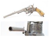 1850s Antique BELGIAN Proofed Folding Trigger .30 Caliber PINFIRE Revolver
European DOUBLE ACTION Conceal & Carry Sidearm - 1 of 19