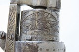 1850s Antique BELGIAN Proofed Folding Trigger .30 Caliber PINFIRE Revolver
European DOUBLE ACTION Conceal & Carry Sidearm - 10 of 19