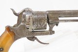 1850s Antique BELGIAN Proofed Folding Trigger .30 Caliber PINFIRE Revolver
European DOUBLE ACTION Conceal & Carry Sidearm - 18 of 19
