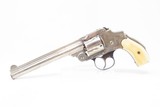 LETTERED Antique SMITH & WESSON 3rd Model .38 S&W Safety Hammerless Revolver 5-Shot “LEMON SQUEEZER” Top Break with PEARL GRIPS! - 3 of 19