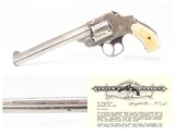 LETTERED Antique SMITH & WESSON 3rd Model .38 S&W Safety Hammerless Revolver 5-Shot “LEMON SQUEEZER” Top Break with PEARL GRIPS! - 1 of 19