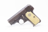 French PYRENEES UNIQUE 7.65mm Semi-Auto Self-Defense POCKET Pistol C&R WORLD WAR II Era “RUBY” Type Pistol - 2 of 18