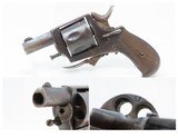 GERMAN PROOFED Folding Trigger Double Action 8mm SNUB NOSE Revolver C&R19th Century Concealed Carry Gun