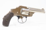 Antique SMITH & WESSON 2nd Model .38 S&W Safety Hammerless “LEMON SQUEEZER” 5-Shot S&W Top Break Revolver with NICKEL FINISH - 15 of 18