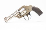 Antique SMITH & WESSON 2nd Model .38 S&W Safety Hammerless “LEMON SQUEEZER” 5-Shot S&W Top Break Revolver with NICKEL FINISH - 2 of 18