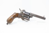 Antique MARUICE ARENDT Double Action Folding Trigger 7mm PINFIRE Revolver
SELF-DEFENSE Sidearm with WALNUT GRIPS! - 18 of 21
