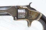 Antique CIVIL WAR SMITH & WESSON No. 1 Second Issue Spur Trigger REVOLVERSmith & Wesson ROLLIN WHITE “Bored Through Cylinder” Patent - 4 of 18