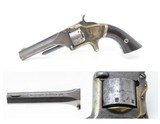 Antique CIVIL WAR SMITH & WESSON No. 1 Second Issue Spur Trigger REVOLVERSmith & Wesson ROLLIN WHITE “Bored Through Cylinder” Patent - 1 of 18