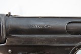 WORLD WAR I Era German J.P. SAUER & SOHN Model 1913 Semi-Automatic PISTOLChambered in 7.65mm Browning with HOLSTER - 15 of 20