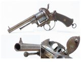 19th Century Antique BELGIAN Proofed 12mm PINFIRE Double Action Revolver
European Conceal & Carry Sidearm - 1 of 17
