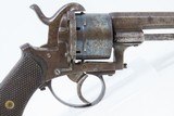 19th Century Antique BELGIAN Proofed 12mm PINFIRE Double Action Revolver
European Conceal & Carry Sidearm - 16 of 17