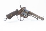 19th Century Antique BELGIAN Proofed 12mm PINFIRE Double Action Revolver
European Conceal & Carry Sidearm - 14 of 17