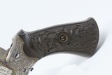 ENGRAVED 1880s Antique LEIGE PROOFED Folding Trigger 7.65mm Cal. Revolver
European DOUBLE ACTION Self Defense Sidearm - 3 of 16