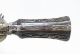 ENGRAVED 1880s Antique LEIGE PROOFED Folding Trigger 7.65mm Cal. Revolver
European DOUBLE ACTION Self Defense Sidearm - 6 of 16