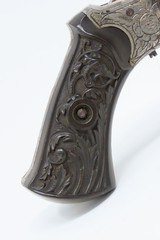 ENGRAVED 1880s Antique LEIGE PROOFED Folding Trigger 7.65mm Cal. Revolver
European DOUBLE ACTION Self Defense Sidearm - 14 of 16