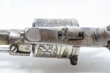ENGRAVED 1880s Antique LEIGE PROOFED Folding Trigger 7.65mm Cal. Revolver
European DOUBLE ACTION Self Defense Sidearm - 11 of 16