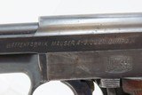 Pre-WWI GERMAN Mauser Model 1910 .25 ACP Semi-Automatic C&R POCKET Pistol German Side Arm Chambered in 6.35mm Browning Auto - 5 of 20