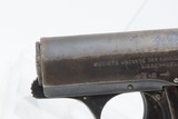 Belgian REUNIES DICTATOR .25 ACP Semi-Auto Self-Defense POCKET Pistol C&RManufactured in the 1910s for “CONCEAL and CARRY” - 5 of 17
