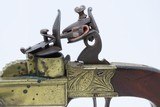 Antique J. & W. RICHARDS Flintlock .43 Cal BOXLOCK Pistol w/ TINDER LIGHTER Early-19th Century Set of Flintlocks - 15 of 25