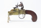 Antique J. & W. RICHARDS Flintlock .43 Cal BOXLOCK Pistol w/ TINDER LIGHTER Early-19th Century Set of Flintlocks - 6 of 25