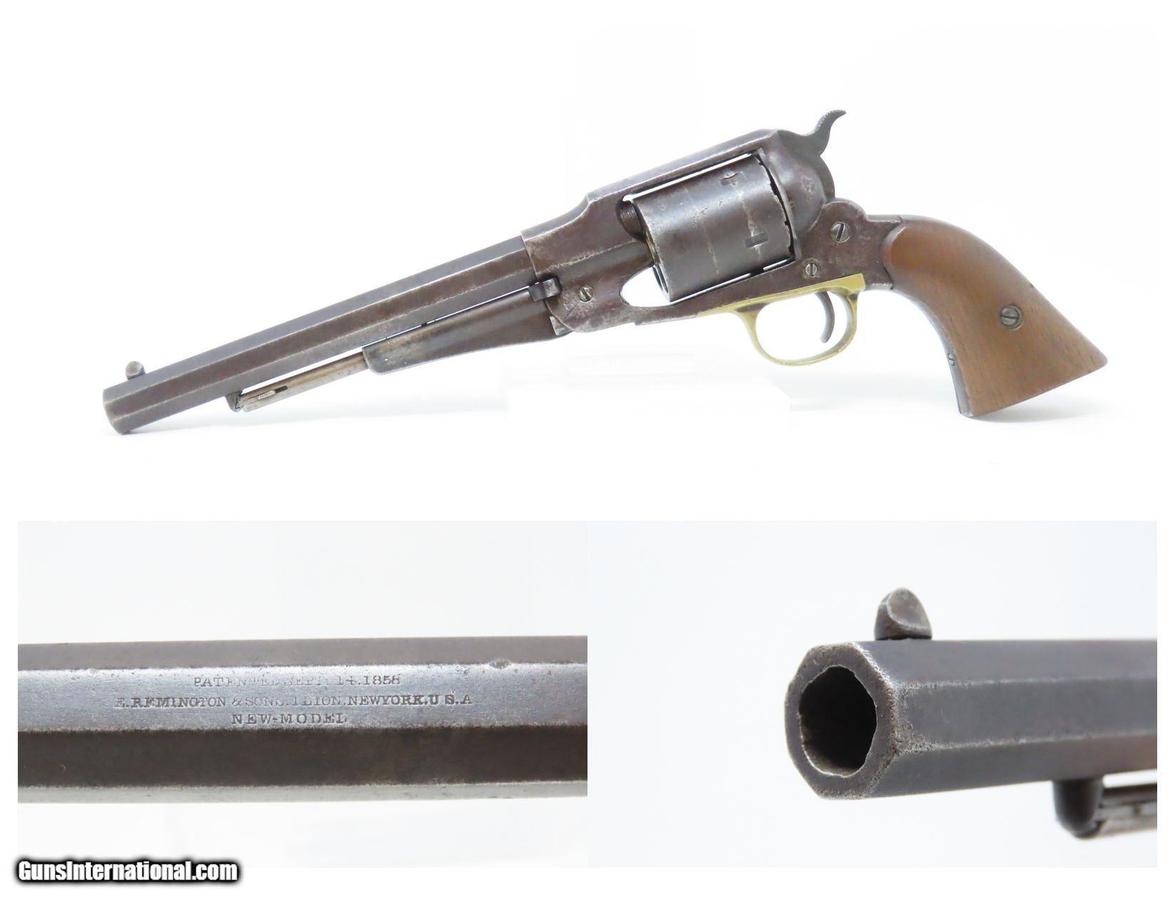 c1870s Antique REMINGTON New Model ARMY .46 Rimfire CARTRIDGE ...