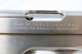 1925 mfr. COLT Model 1903 POCKET HAMMERLESS .32 ACP Semi-Auto PISTOL C&RROARING TWENTIES Era Self Defense Pistol - 15 of 19