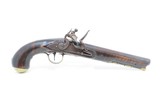 Early-1800s Brit Antique W. KETLAND .65 Caliber FLINTLOCK Pistol Large Bore With Handsome Striped Maple Stock - 2 of 18